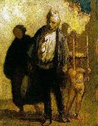 Honore Daumier Wandering Saltimbanques china oil painting artist